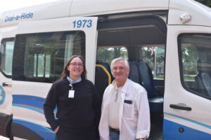 Rider takes Dial-a-Ride to Board of Elections